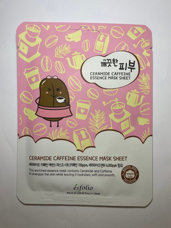 Mascarilla facial Hidratante con cafeína - ÉSFOLIO KOREA